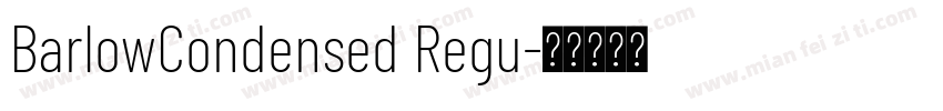 BarlowCondensed Regu字体转换